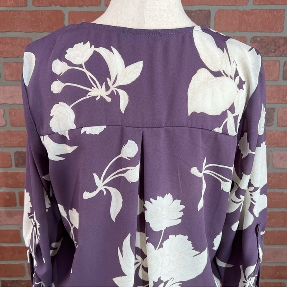 Purple Floral Blouse | West Kei | Small - Petite - Picture 5 of 10